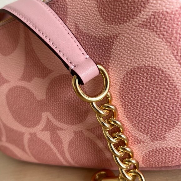 Authentic COACH CAL51 TERI pink shoulder bag. - Picture 9 of 14